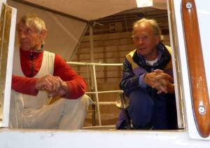 Dag och Lasse i samspråk i Lunkentuss sittbrunn. Erfarenheter!!