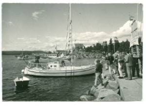 Lunkentuss vid hemkomsten till Vindhem, Sundsvall 1965