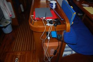 Alla apparater för kontakt med omvärlden måste laddas. 